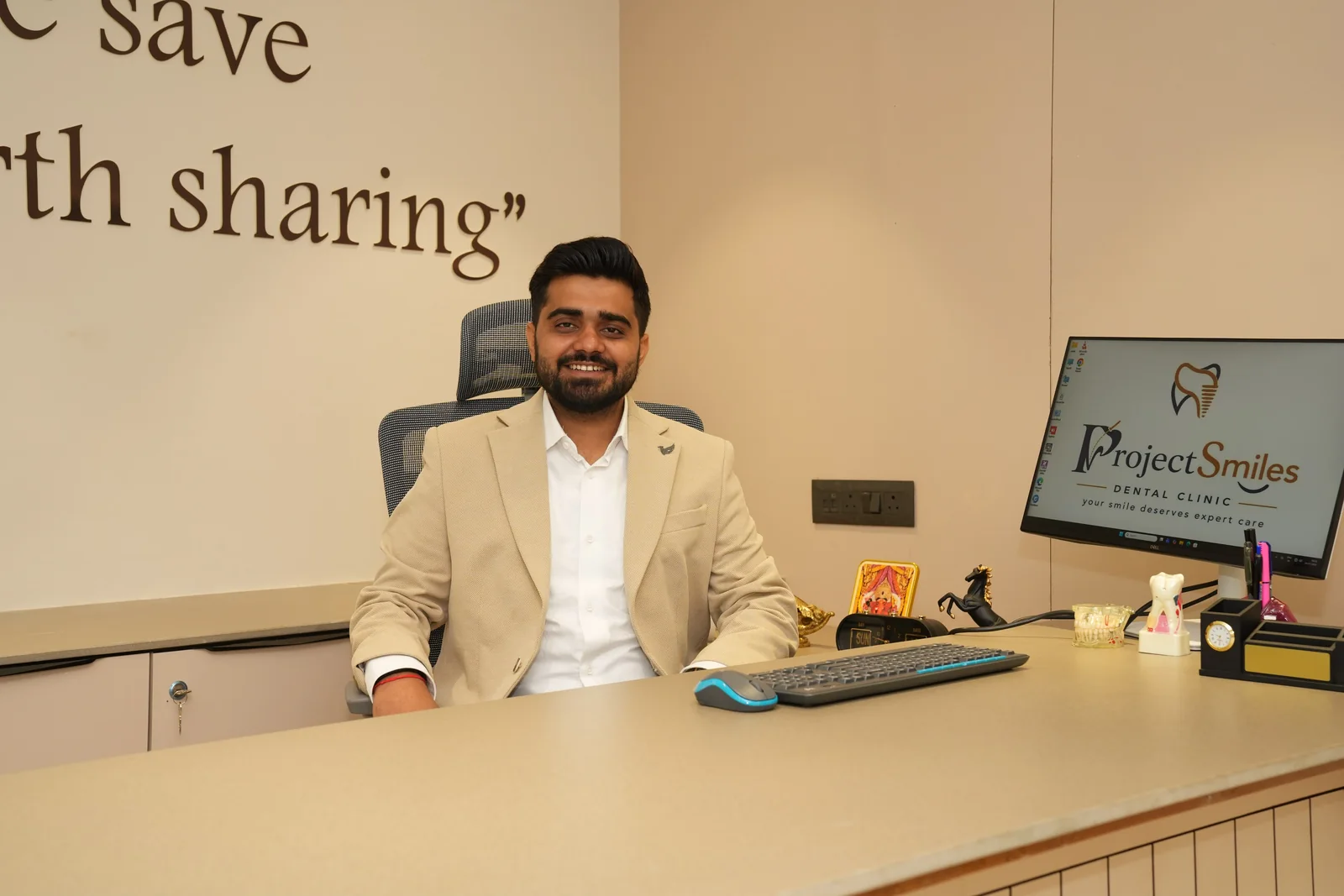 Portrait of Dr. Zeel Pastagia at the Project Smiles clinic